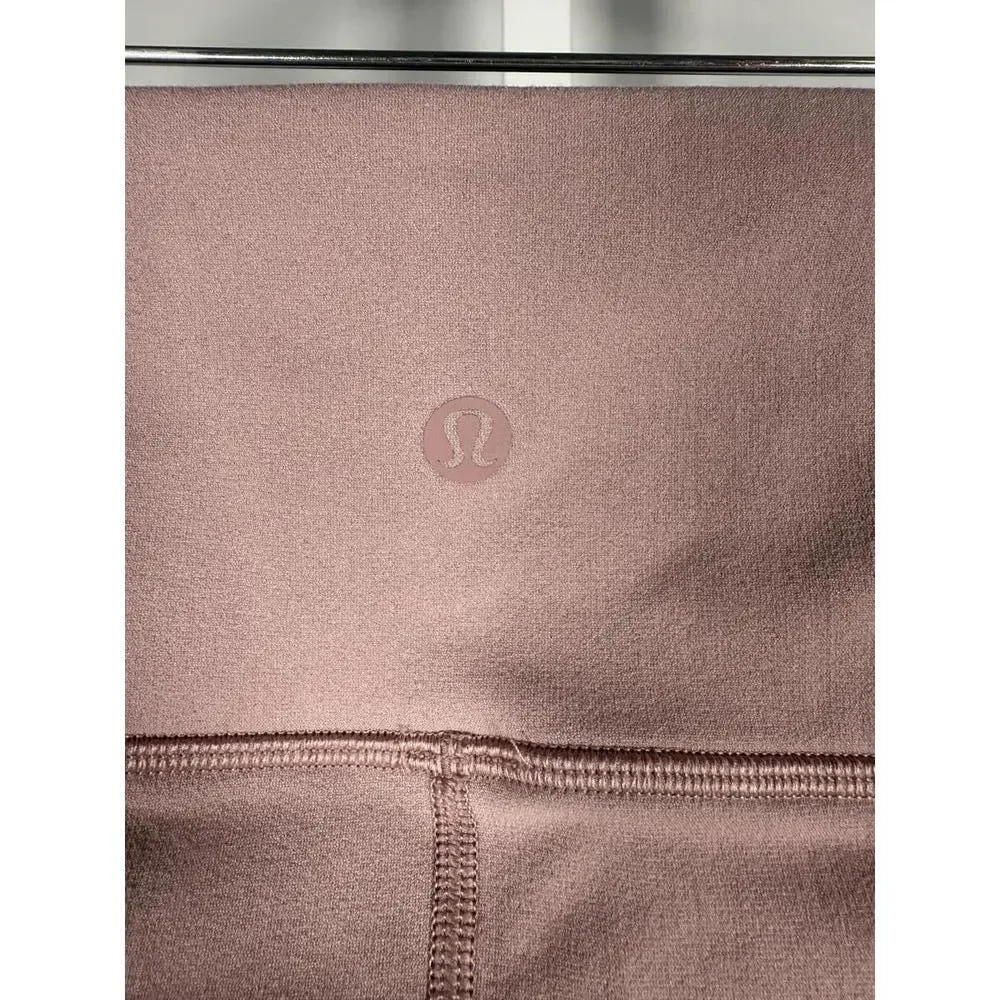 Lululemon Reveal Crop *Zen Expression Vintage Mauve Size 12 - Picture 5 of 11